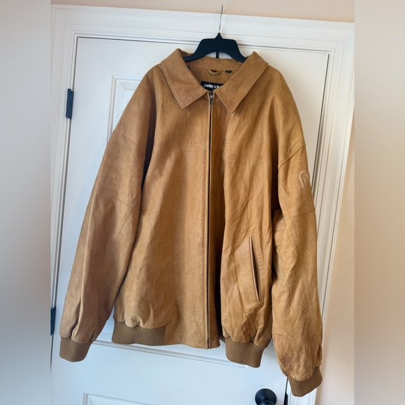 Pelle Pell Sz 62 100% leather jacket in camel color - Picture 1 of 11